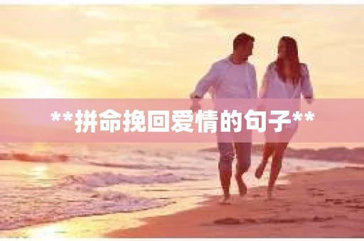 **拼命挽回爱情的句子**