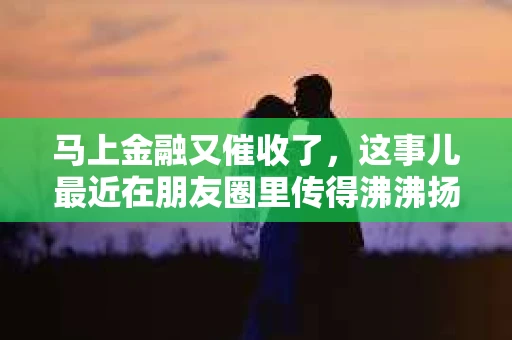 马上金融又催收了，这事儿最近在朋友圈里传得沸沸扬扬。说实话，我也有点好奇，这马上金融到底是怎么回事？催收又是怎么一回事？今天，我就来跟大家聊聊这个话题。