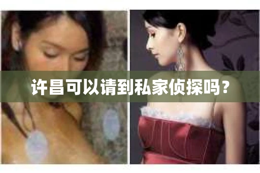 许昌可以请到私家侦探吗？