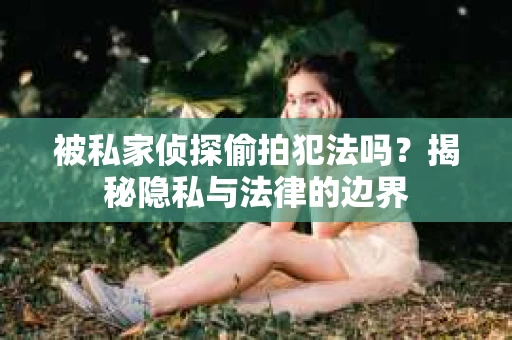被私家侦探偷拍犯法吗？揭秘隐私与法律的边界