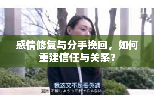 感情修复与分手挽回，如何重建信任与关系？