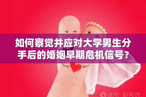 如何察觉并应对大学男生分手后的婚姻早期危机信号？