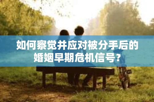 如何察觉并应对被分手后的婚姻早期危机信号？